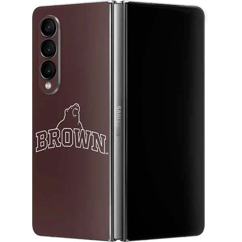 Brown University Outlined Galaxy Z Fold4 5G Skin